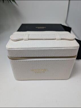 CHANEL Beauté Cream Canvas Travel Case, Authentic GWP, BRAND NEW
